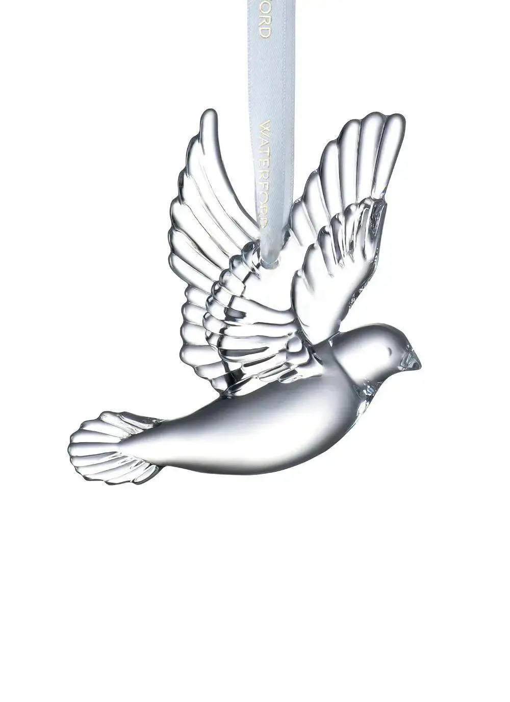 Waterford Crystal Dove Of Peace Christmas Ornament